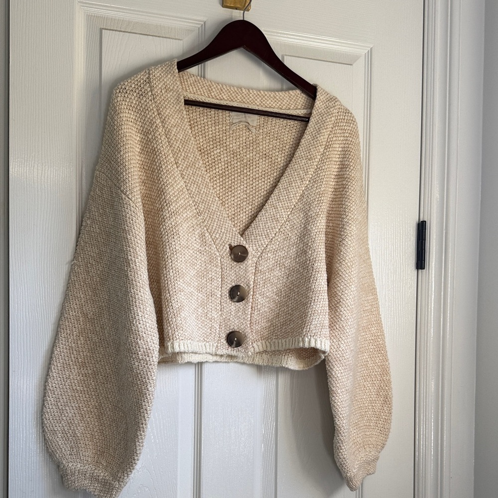 Urban Outfitters Cream Knit Cardigan